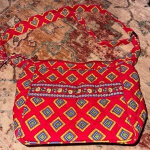 Vera Bradley Shoulder or Crossbody Spectator bag in Villa Red
